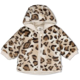 Feetje Feetje - Fake Fur Jasje met Capuchon Taupe - Dress to Impress