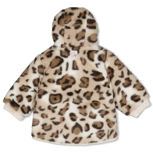 Feetje - Fake Fur Jasje met Capuchon Taupe - Dress to Impress