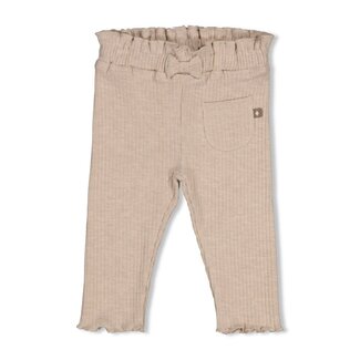 Feetje Feetje - Legging / Broek Rib Taupe Melange - Dress to Impress