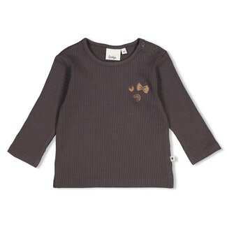 Feetje Feetje - Longsleeve Rib Antraciet - Pasta Party