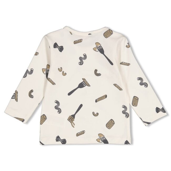 Feetje - Longsleeve AOP Offwhite - Pasta Party