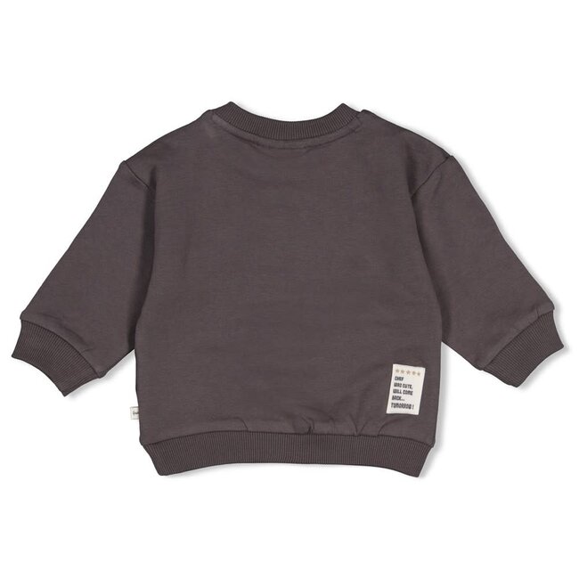 Feetje - Sweater Relaxed Fit Antraciet - Pasta Party