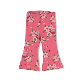 Feetje Feetje - Flare Broek AOP Roze - Moon Flowers