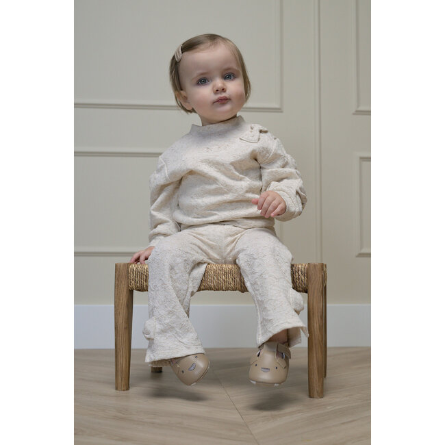 Le Chic - Bows & Bows Sweater Ovy - Beige Melee