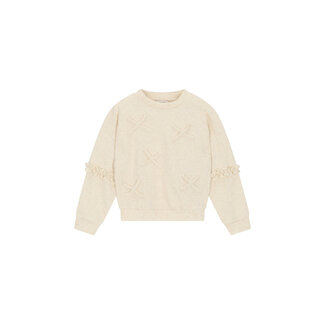 Le Chic Le Chic - Little Bows Sweater Ova - Beige Melee