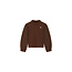 Le Chic - Jersey & Voile Top Nox - Chocolate Chip