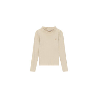 Le Chic Le Chic - Glitter Longsleeve Top Nova - Beige Melee