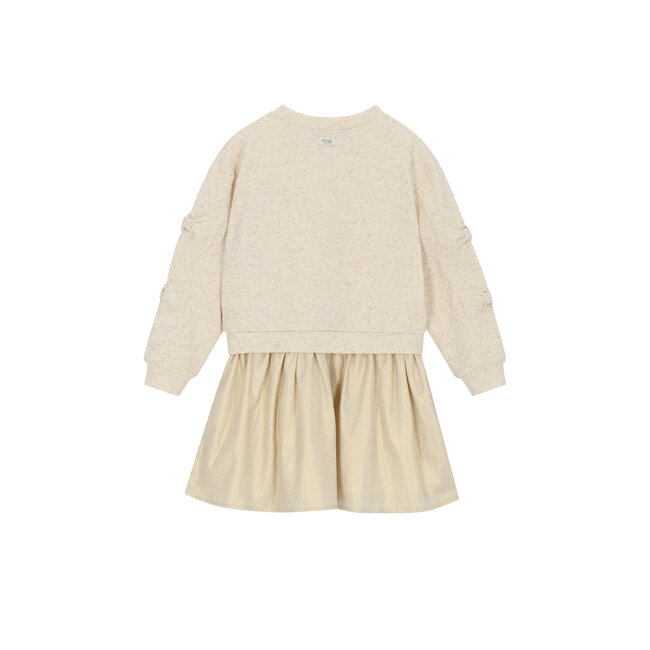 Le Chic - Bows & Bows Combi Dress Sabow - Beige Melee