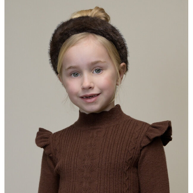 Le Chic - Furry Diadem Romy - Chocolate Chip
