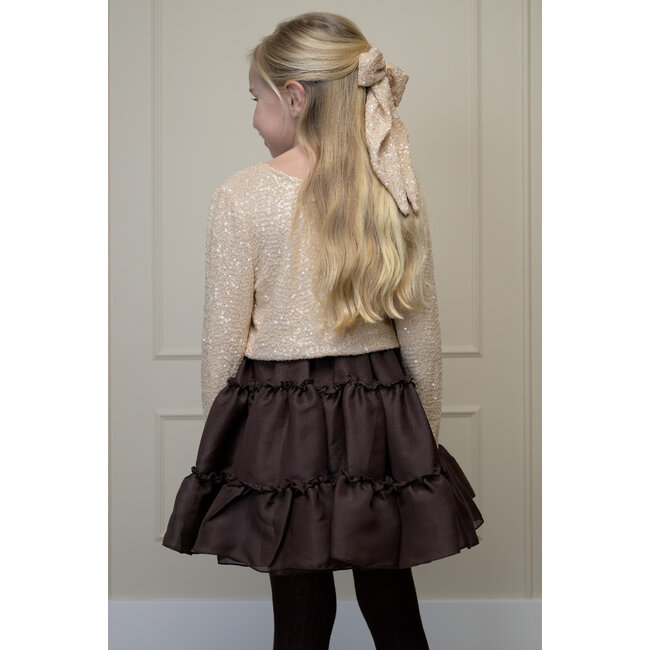 Le Chic - Fluffy Sequins Top Elsa - Hearts of Gold