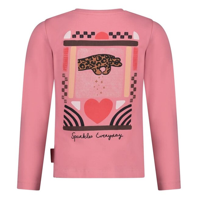 Jubel - Longsleeve met Backprint Roze - City Chic