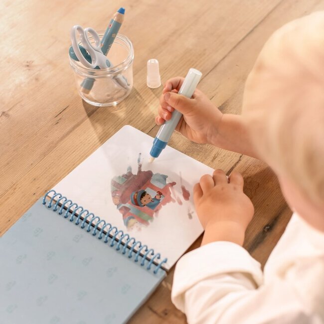 Little Dutch - Waterkleurboek Voertuigen