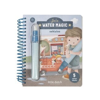 Little Dutch Little Dutch - Waterkleurboek Voertuigen