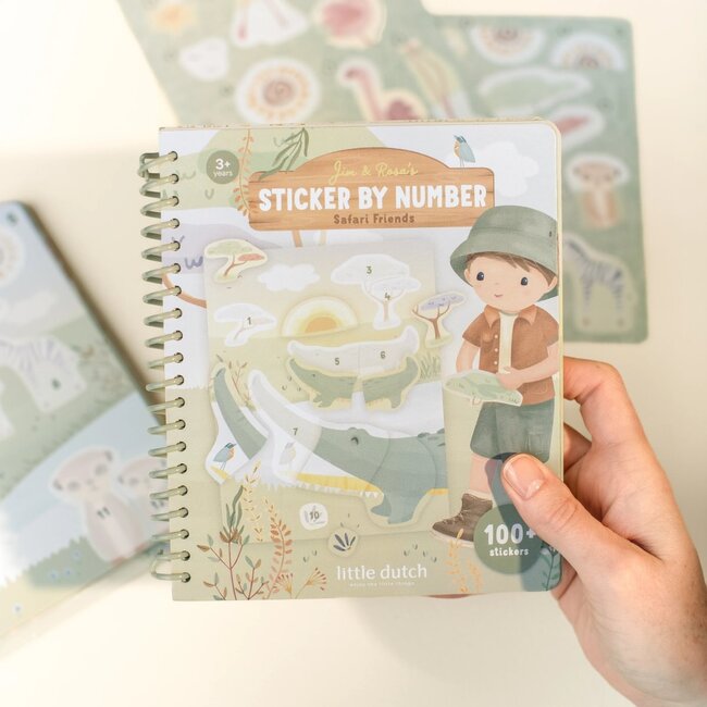 Little Dutch - Stickerboek op Nummer - Jim
