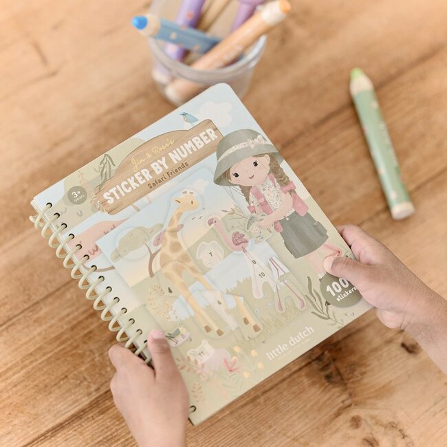 Little Dutch - Stickerboek op Nummer - Rosa