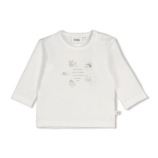 Feetje Feetje - Longsleeve Offwhite - Penguin Cuddles