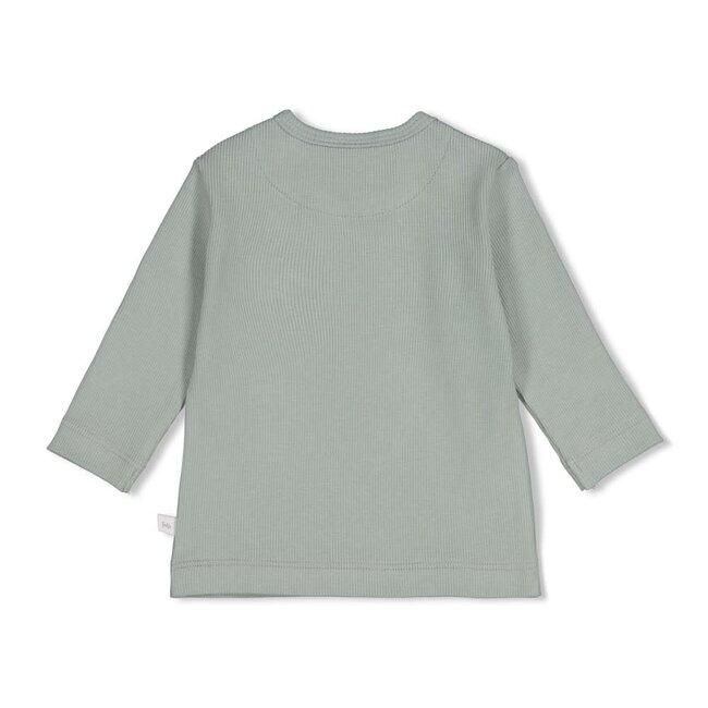 Feetje - Longsleeve Rib Zeegroen - Penguin Cuddles