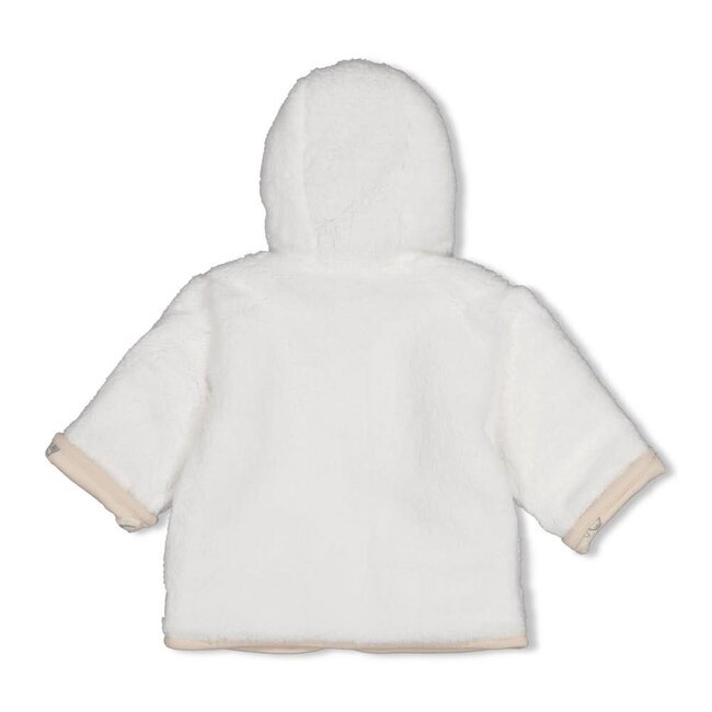 Feetje - Omkeerbaar Teddy Jasje met Capuchon Offwhite - Penguin Cuddles