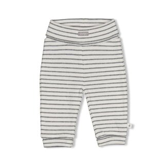 Feetje Feetje - Broek Rib met Streep Antraciet Melange - Penguin Cuddles