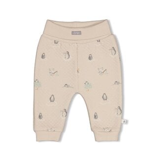 Feetje Feetje - Broek AOP Zand - Penguin Cuddles