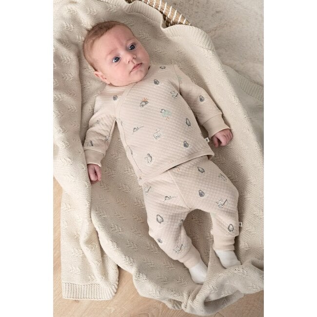 Feetje - Broek AOP Zand - Penguin Cuddles