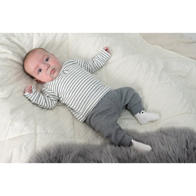 Feetje - Broek Ajour Rib AO Antraciet Melange - Penguin Cuddles