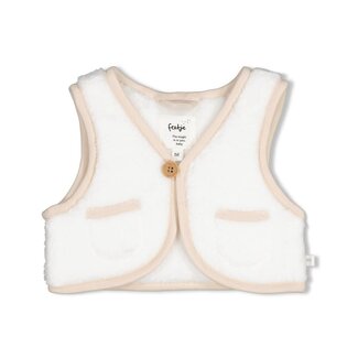 Feetje Feetje - Teddy Gilet Offwhite - Penguin Cuddles