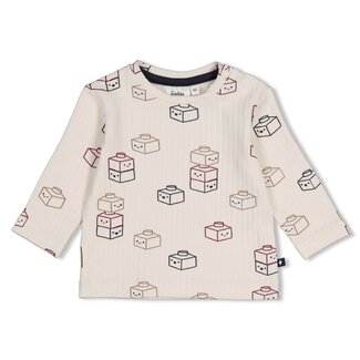 Feetje Feetje - Longsleeve Rib AOP Offwhite - Built for Fun