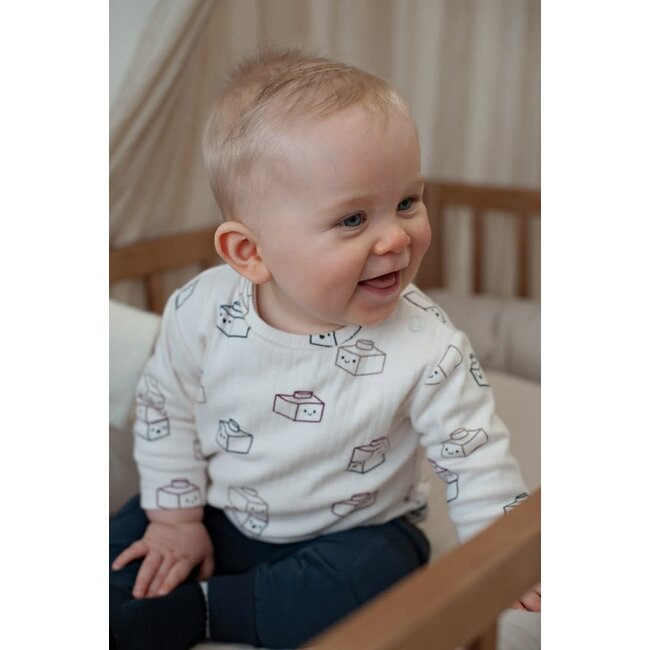 Feetje - Longsleeve Rib AOP Offwhite - Built for Fun
