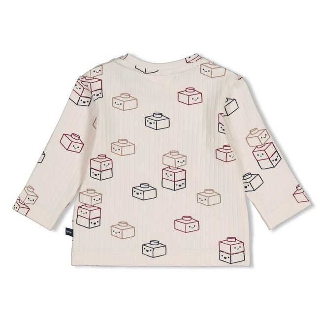 Feetje - Longsleeve Rib AOP Offwhite - Built for Fun