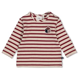 Feetje Feetje - Longsleeve Streep Bordeaux - Built for Fun