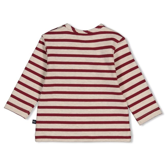 Feetje - Longsleeve Streep Bordeaux - Built for Fun