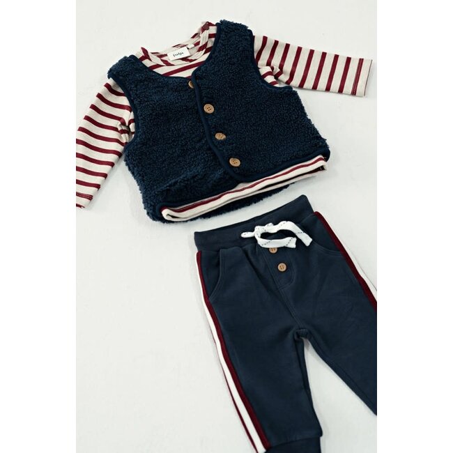 Feetje - Teddy Gilet Marine - Built for Fun