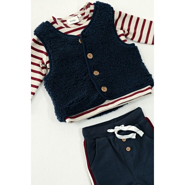 Feetje - Teddy Gilet Marine - Built for Fun