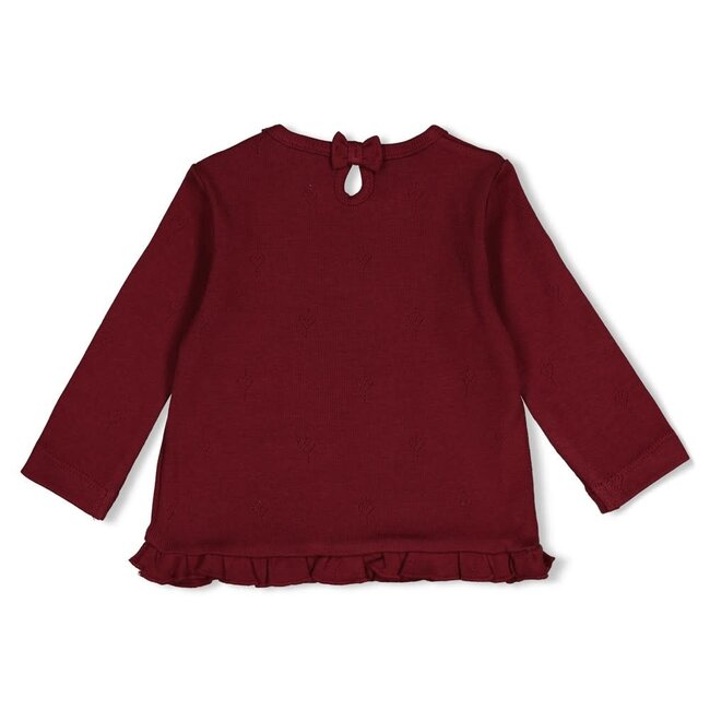 Feetje - Longsleeve Pointelle Rib Bordeaux - My Little Love