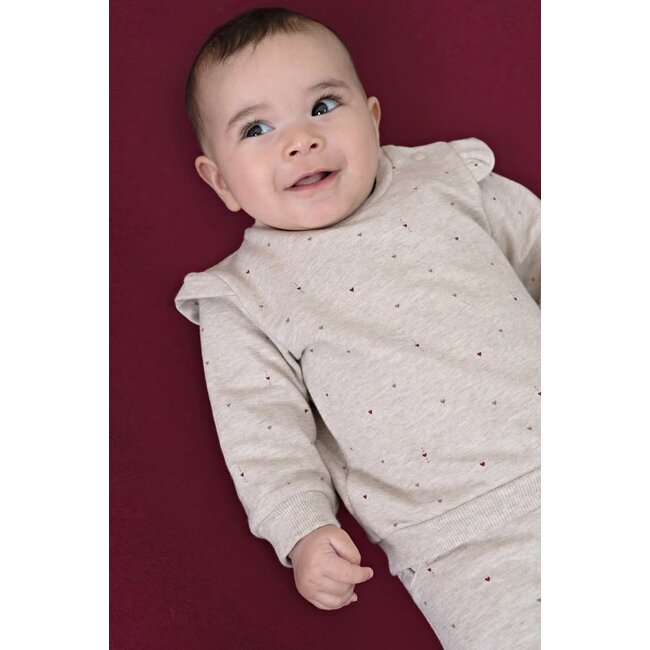 Feetje - Sweater AOP Relaxed Fit Taupe Melange - My Little Love