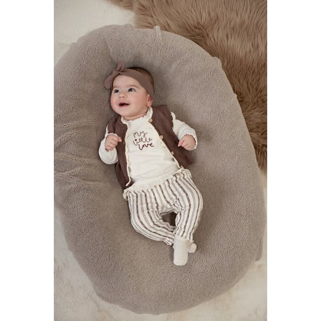 Feetje - Broek Streep Taupe - My Little Love