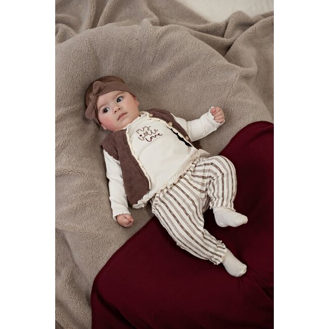 Feetje - Broek Streep Taupe - My Little Love