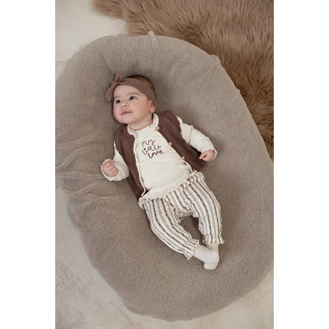 Feetje - Broek Streep Taupe - My Little Love