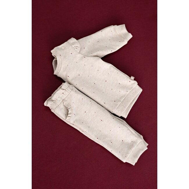 Feetje - Broek AOP Taupe Melange - My Little Love