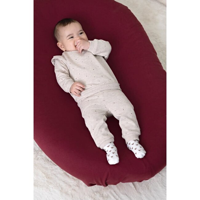 Feetje - Broek AOP Taupe Melange - My Little Love
