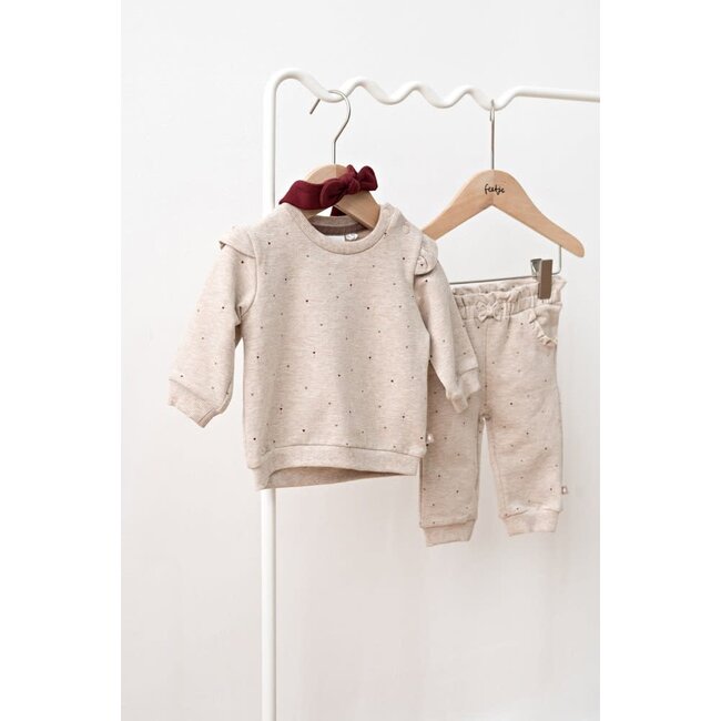 Feetje - Broek AOP Taupe Melange - My Little Love