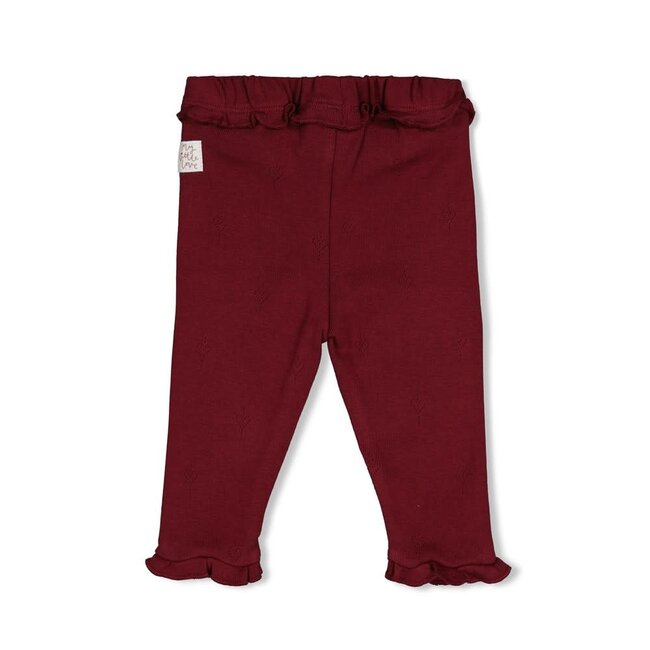 Feetje - Legging / Broek Pointelle Rib Bordeaux - My Little Love