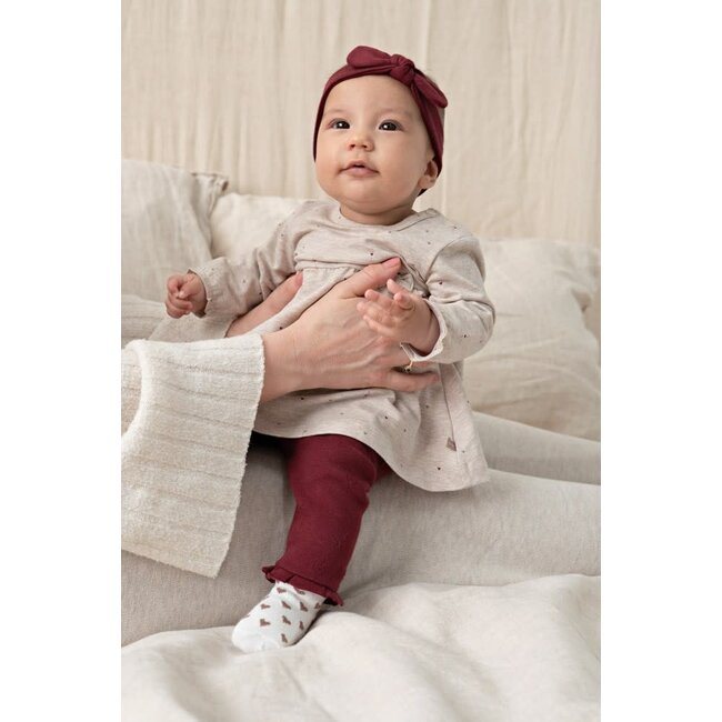 Feetje - Haarband Pointelle Rib Bordeaux - My Little Love
