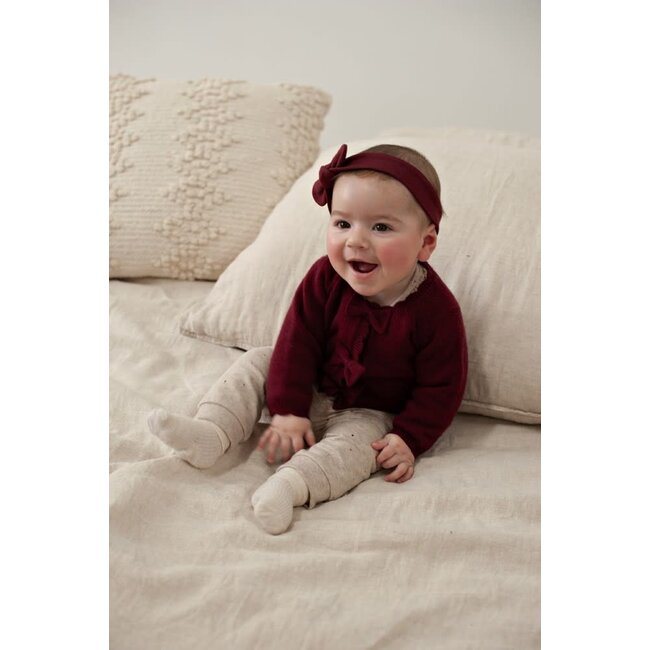Feetje - Vestje Gebreid Bordeaux - My Little Love