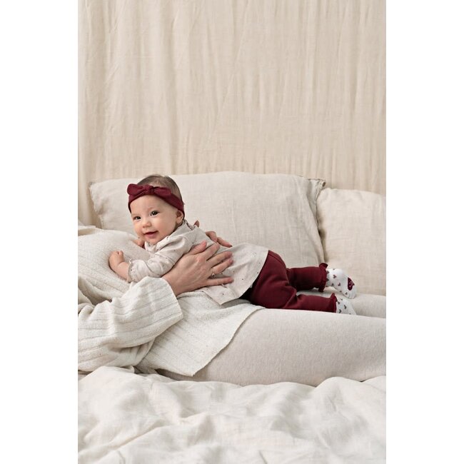 Feetje - Jurk AOP Taupe Melange - My Little Love