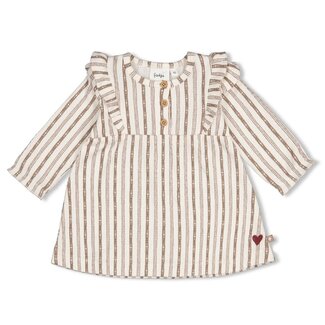 Feetje Feetje - Jurk Streep Taupe - My Little Love