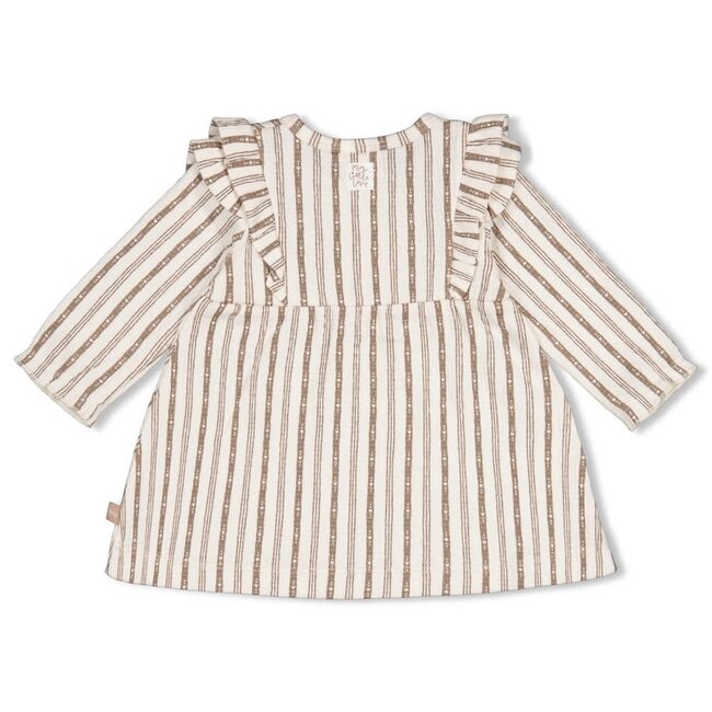 Feetje - Jurk Streep Taupe - My Little Love