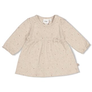 Feetje Feetje - Jurk AOP Taupe Melange - My Little Love
