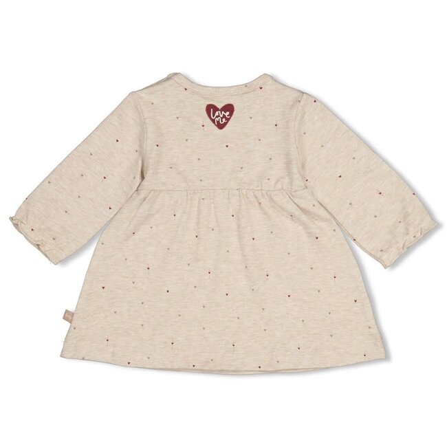 Feetje - Jurk AOP Taupe Melange - My Little Love